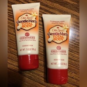 Two new with tags, old spice, Gentlemens, total body deodorant,